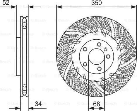 BOSCH 0 986 479 D28 - Tarcza hamulcowa