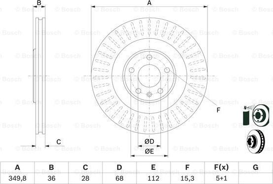 BOSCH 0 986 479 E41 — Tarcza hamulcowa