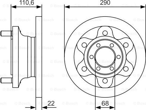 BOSCH 0 986 479 S95 — Tarcza hamulcowa