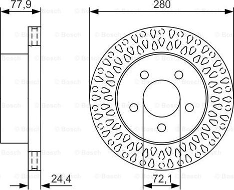 BOSCH 0 986 479 U00 — Tarcza hamulcowa