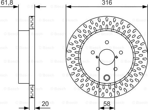 BOSCH 0 986 479 V05 — Tarcza hamulcowa