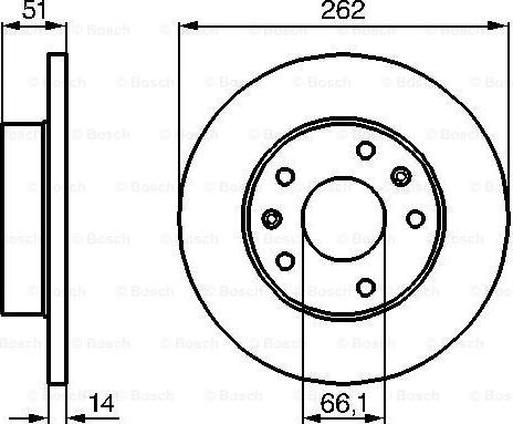 BOSCH 0 986 478 991 - TARCZA HAMULCOWA PRZÓD