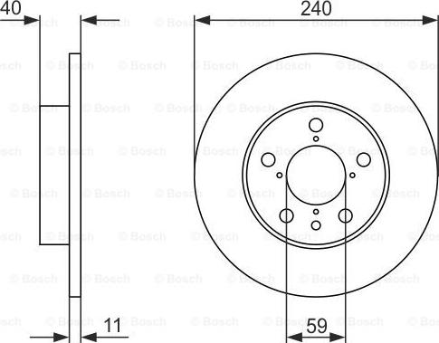 BOSCH 0 986 478 444 — Tarcza hamulcowa