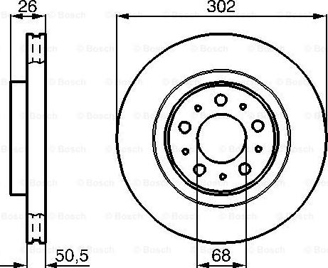 BOSCH 0 986 478 454 — Tarcza hamulcowa