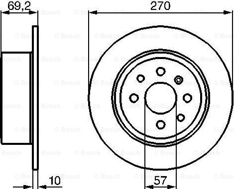 BOSCH 0 986 478 420 - Tarcza hamulcowa