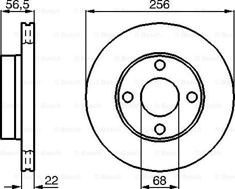 Maxgear 19-0997 - TARCZA HAM. VW P. A80 1.8-