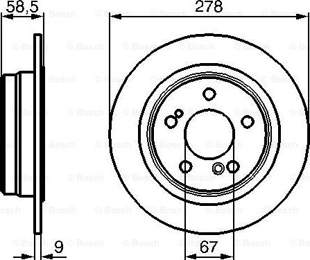 BOSCH 0 986 478 565 — Tarcza hamulcowa