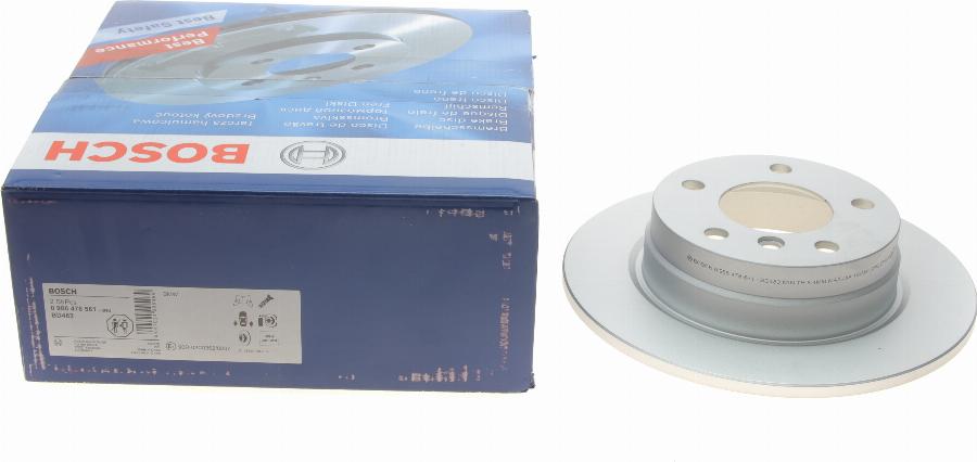 BOSCH 0 986 478 561 — Tarcza hamulcowa