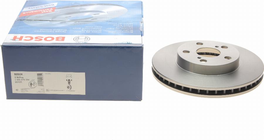 BOSCH 0 986 478 584 — Tarcza hamulcowa