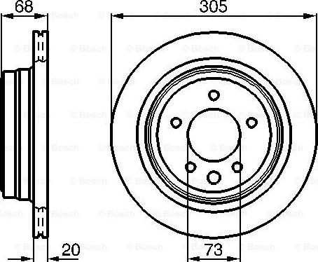 BOSCH 0 986 478 660 — Tarcza hamulcowa