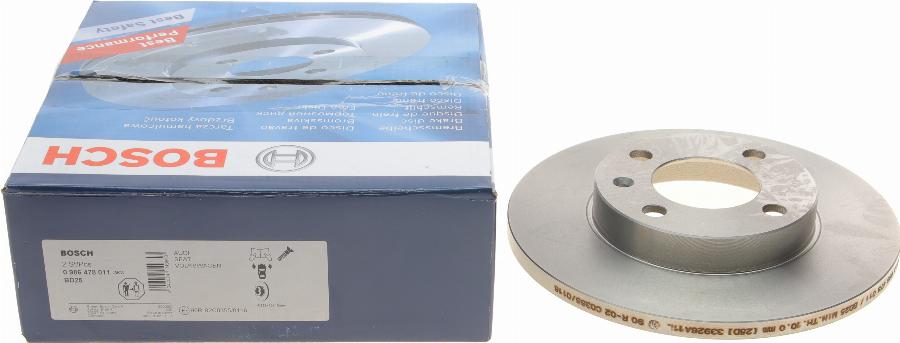 BOSCH 0 986 478 011 — Tarcza hamulcowa