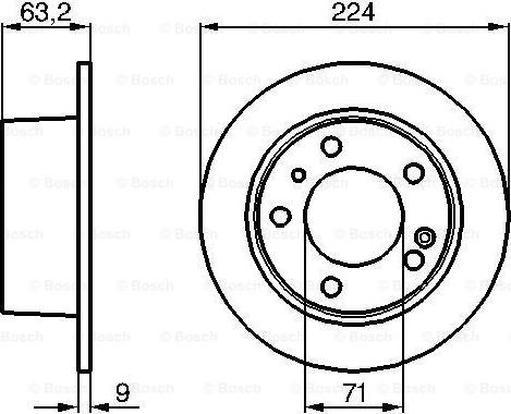 BOSCH 0 986 478 141 — Tarcza hamulcowa