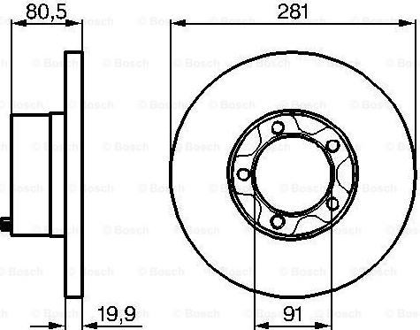 BOSCH 0 986 478 138 — Tarcza hamulcowa