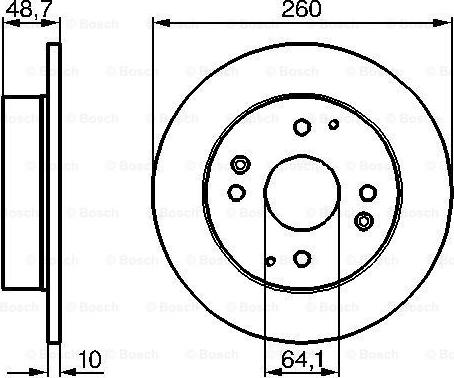 BOSCH 0 986 478 172 — Tarcza hamulcowa