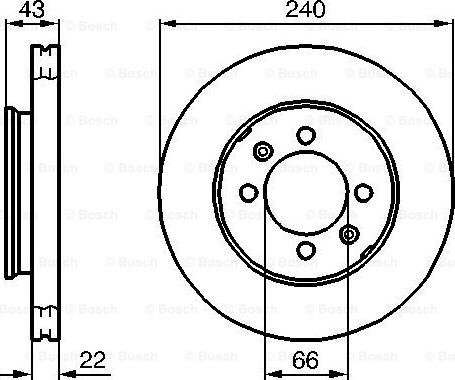 BOSCH 0 986 478 813 — Tarcza hamulcowa