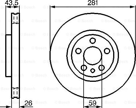 BOSCH 0 986 478 812 - TARCZA HAM. FIAT P. SCUDO-JUM