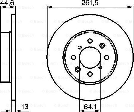 BOSCH 0 986 478 889 - TARCZA HAMULCOWA PRZÓD