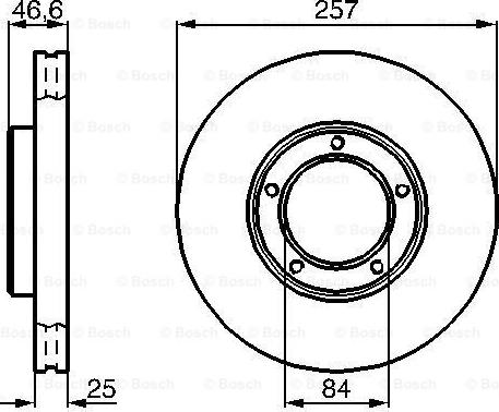 BOSCH 0 986 478 397 — Tarcza hamulcowa