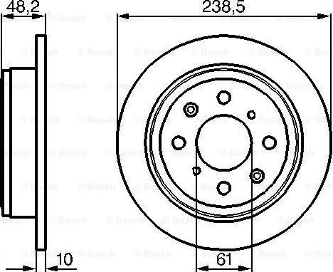 BOSCH 0 986 478 350 — Tarcza hamulcowa