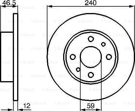 BOSCH 0 986 478 353 - TARCZA HAMULCOWA PRZÓD