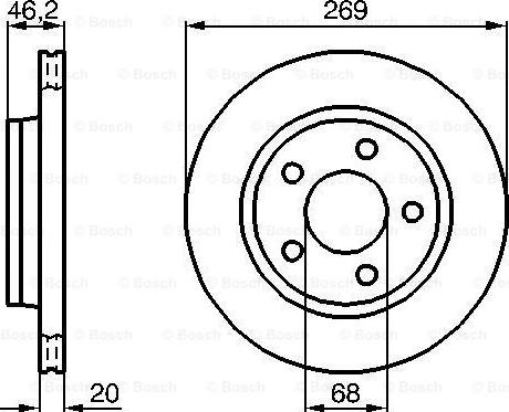 ATE 24.0120-0137.1 - TARCZA HAM. AUDI T. 100-A8 84-02
