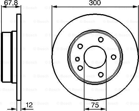Meyle 315 523 3007 - TARCZA HAM. BMW T. E32 86-94