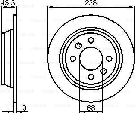 BOSCH 0 986 478 374 — Tarcza hamulcowa