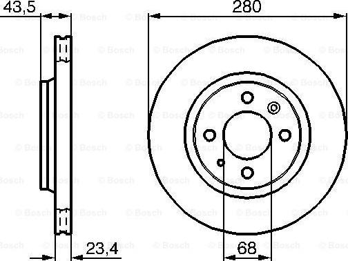 BOSCH 0 986 478 375 — Tarcza hamulcowa