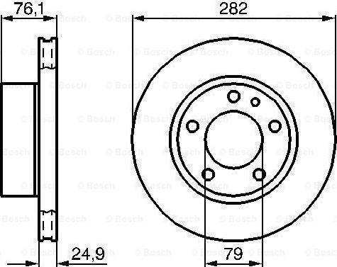 BOSCH 0 986 478 217 — Tarcza hamulcowa