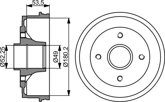BOSCH 0 986 477 061 — Bęben hamulcowy