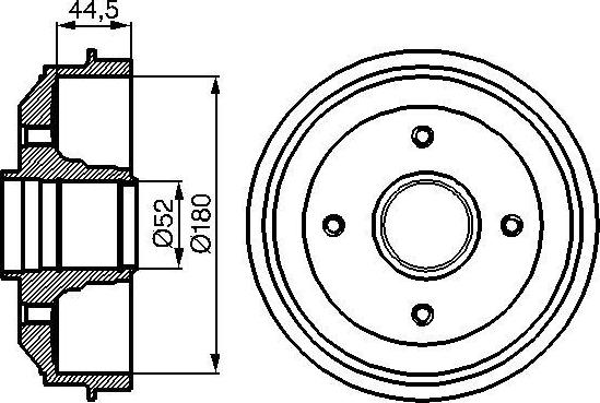 BOSCH 0 986 477 070 — Bęben hamulcowy
