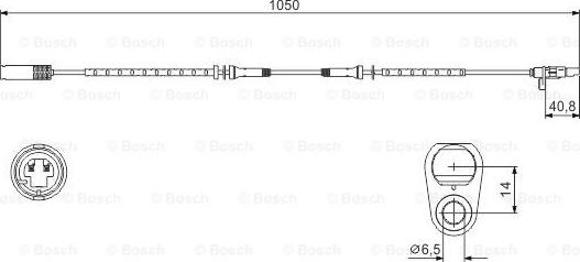 BOSCH 0 986 594 512 - CZUJNIK ABS BMW T. E39 520D-54
