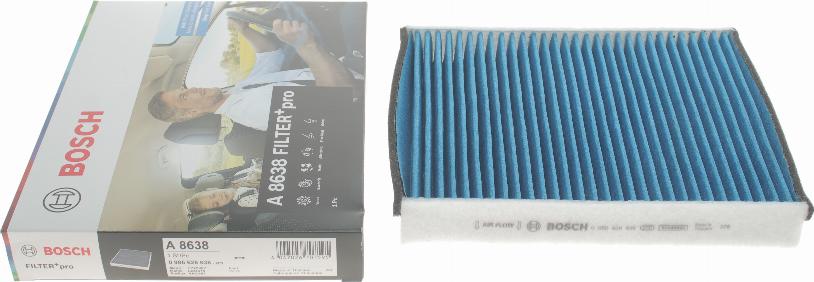BOSCH 0986628638 - FILTR KABINY FILTERPRO FORD FOCUS III. C-MAX. KUGA II. VOLVO V40 04.10-