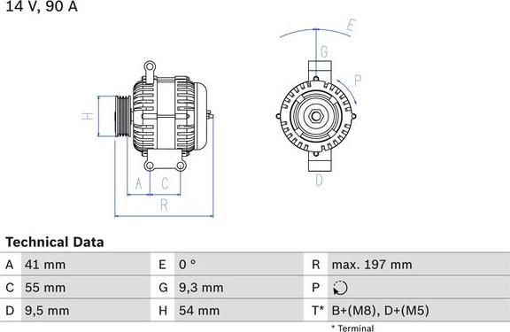 BOSCH 0 986 048 771 — Alternator
