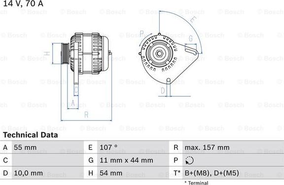 BOSCH 0 986 080 490 — Alternator