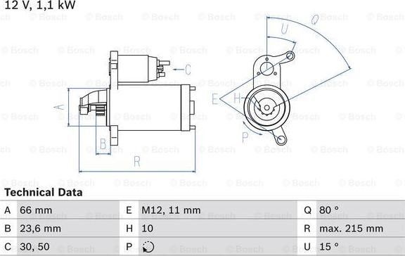 BOSCH 0 986 024 010 - Rozrusznik