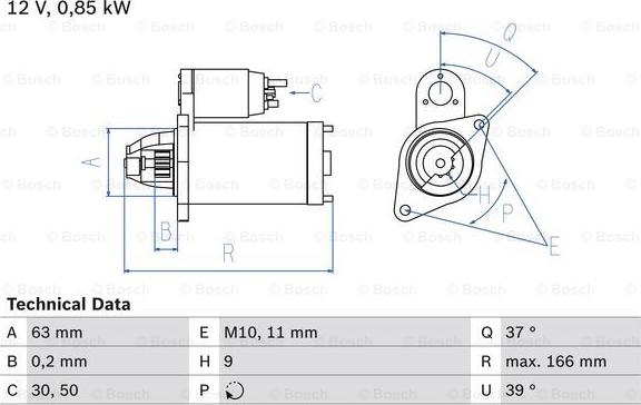 BOSCH 0 986 024 190 - ROZRUSZNIK DACIA LOGAN 03-