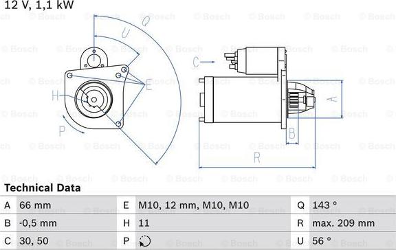 BOSCH 0 986 025 390 — Rozrusznik