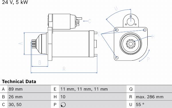 BOSCH 0 986 026 380 — Rozrusznik