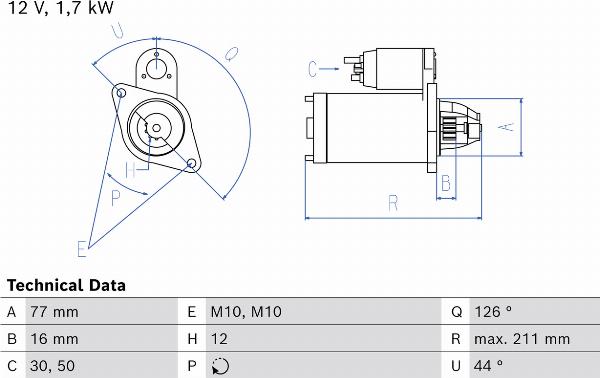 BOSCH 0 986 026 290 — Rozrusznik