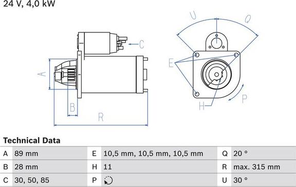 BOSCH 0 986 023 200 — Rozrusznik