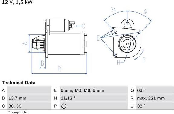 BOSCH 0 986 022 790 — Rozrusznik