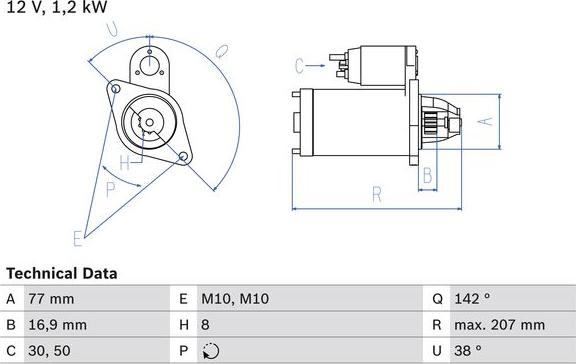 BOSCH 0 986 022 780 — Rozrusznik