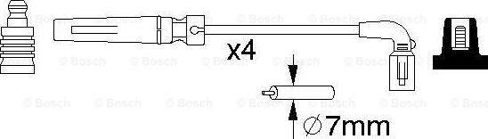 BOSCH 0 986 356 987 - PRZEWODY WYS. NAP. DAEWOO