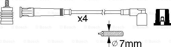 BOSCH 0 986 356 361 - PRZEWODY WYS. NAP. BMW