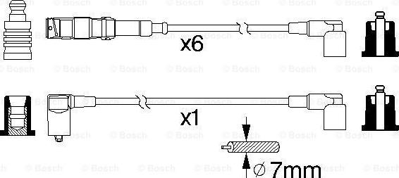 BOSCH 0 986 356 332 - PRZEWODY WYS. NAP. DB M103