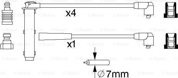 BOSCH 0 986 356 731 - PRZEWODY WYS. NAP. ROVER
