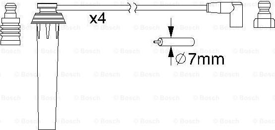 BOSCH 0 986 357 192 - PRZEWODY WYS. NAP. MINI 1.6 COOPER