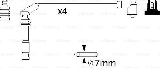 BOSCH 0 986 357 126 - PRZEWODY WYS. NAP. OPEL