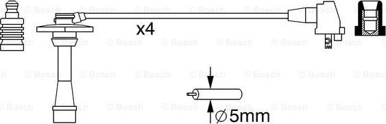 BOSCH 0 986 357 259 - PRZEWODY WYS. NAP. TOYOTA